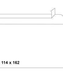 Плик Pigna бял С6 114х162 mm Стикер